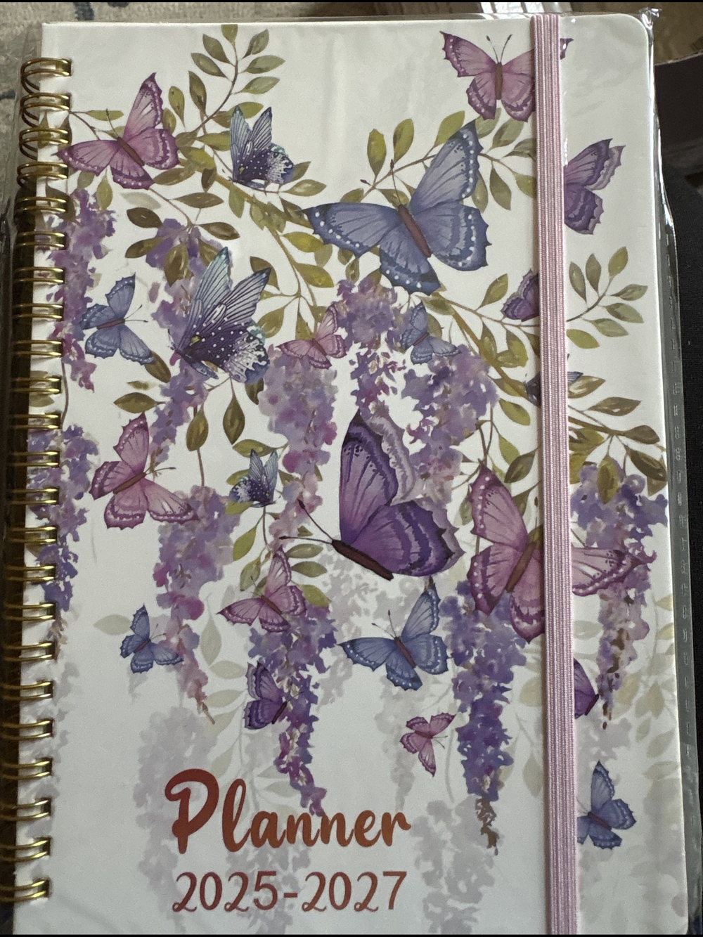 Planner 2025-2027 - Purple Butterfly & Floral Planner